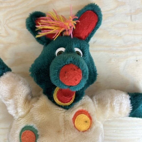 Vintage 1990 TVO 18" Polka Dot Door Polkaroo Hand Puppet Plush Hard to Find - Picture 4 of 6